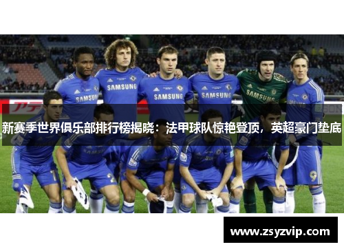 新赛季世界俱乐部排行榜揭晓：法甲球队惊艳登顶，英超豪门垫底